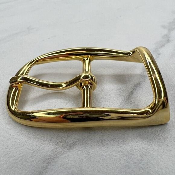 Vintage Gold Tone Simple Basic Belt Buckle for up to 1 Inch Belt - Picture 5 of 8